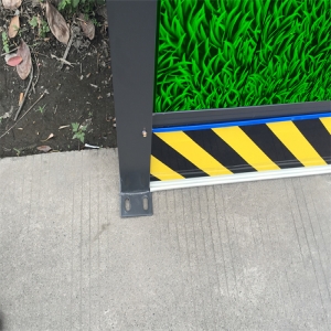 四川市政绿化施工 可移动挡板围挡使用案例分享