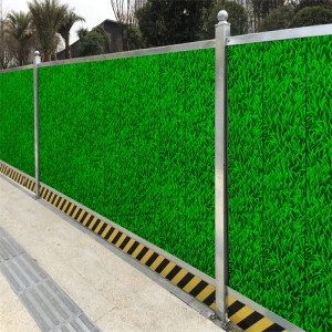 成都建筑工地施工围挡案例 彩钢挡板安全隔离方案