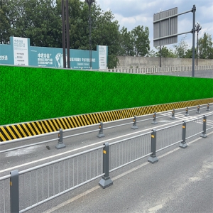 成都商业街改造施工 美观型挡板围挡应用案例